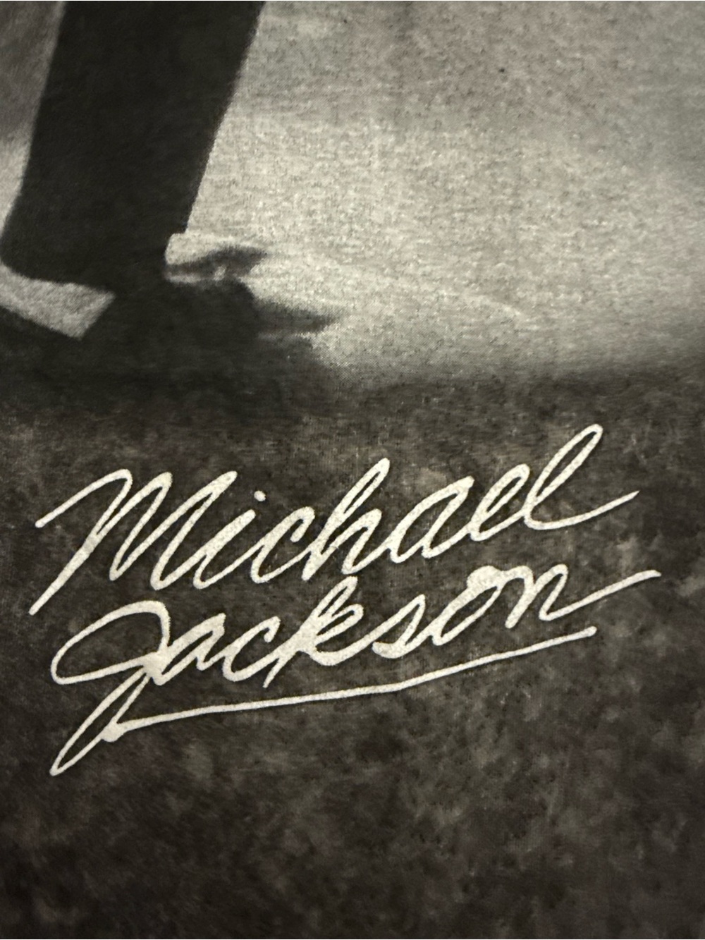 Michael Jackson (smooth, criminal scene, )stonewash Tee/Black/Grey Like NEW! XL - Picture 3 of 6